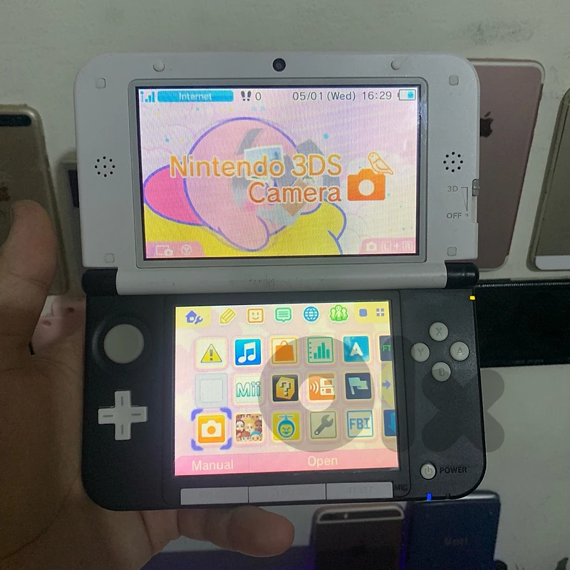 MODDED Nintendo 3ds xl black x white