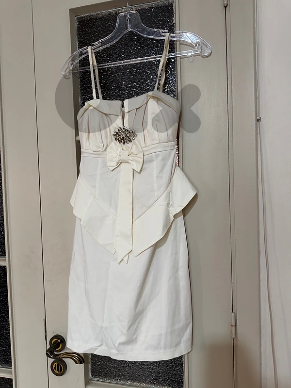 White embellished mini S