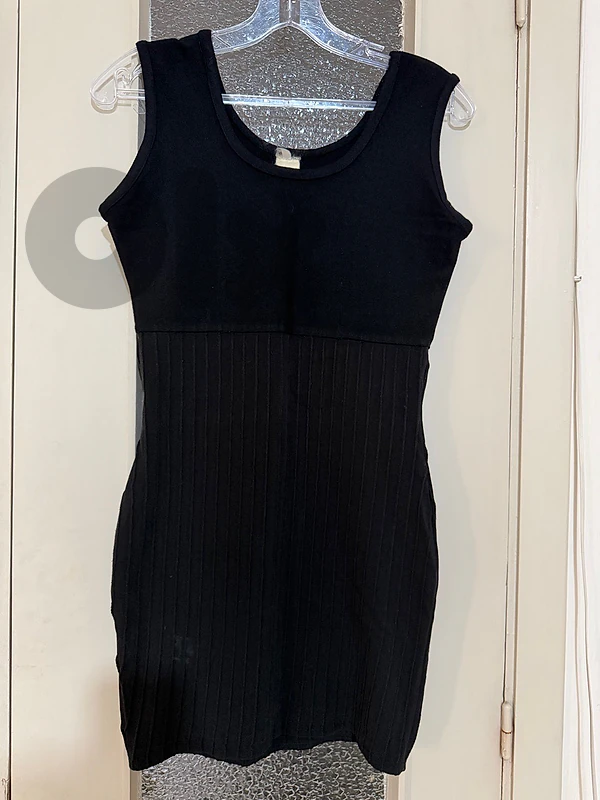 Black ribbed mini S