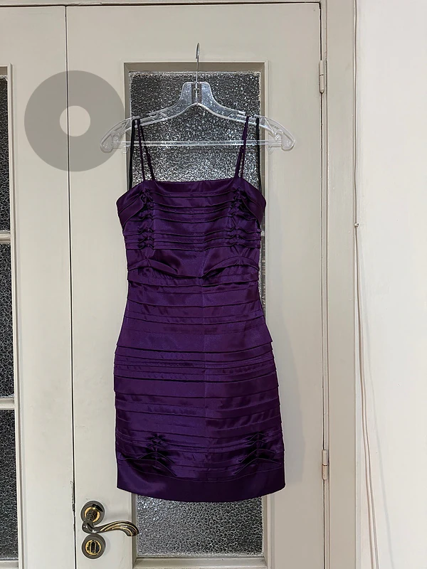 Purple ruched mini S