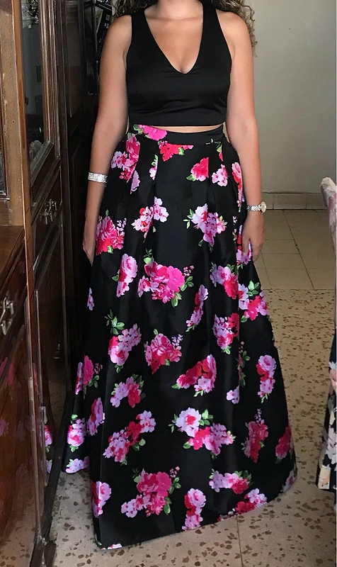 Floral maxi skirt