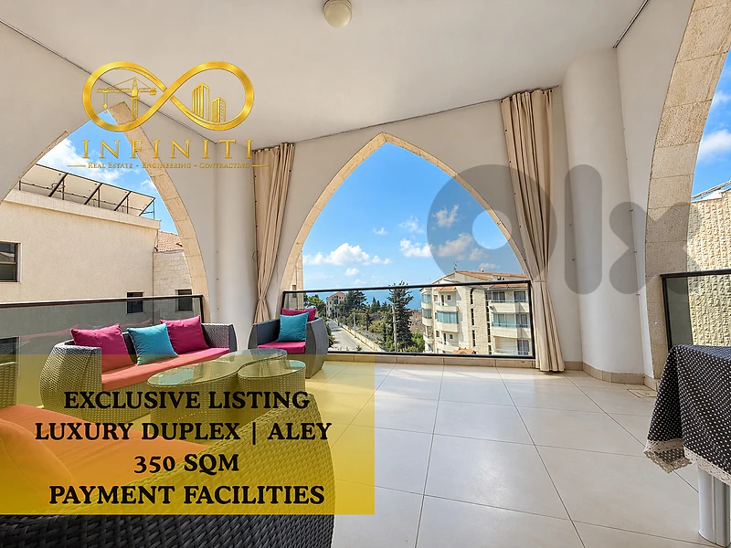 Luxury Duplex for Sale in Aley |Rooftop, Sea View + Payment Facilities