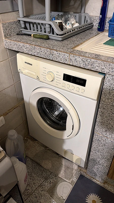 غسالة hyundai 7 kg 1000 rpm