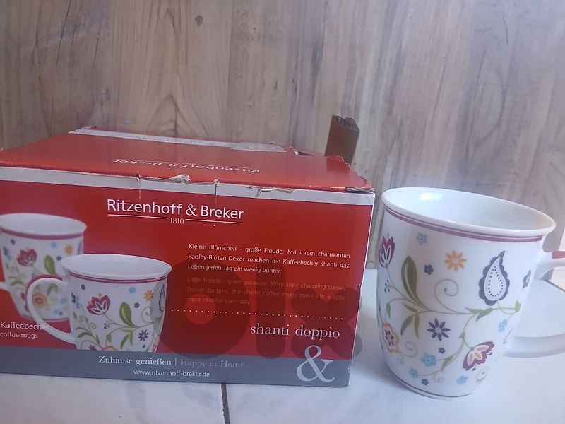 طقم 4 ماغات قهوة ألماني Ritzenhoff & Breker (جديد بالعلبة