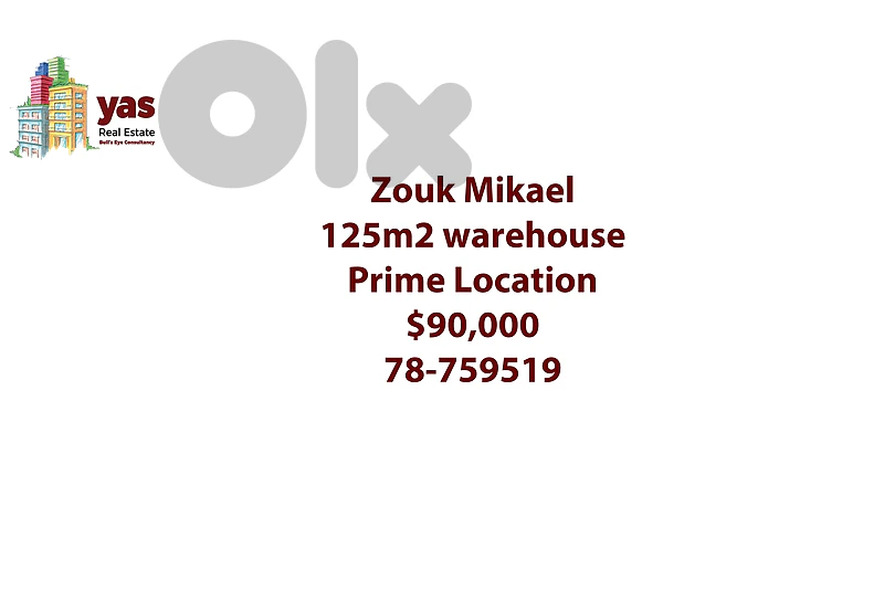 Zouk Mikael 125m2 | Warehouse | Prime Location | RH/EH