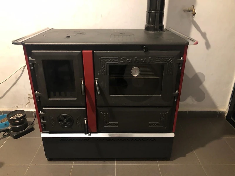 Wood heater with stove صوبية حطب