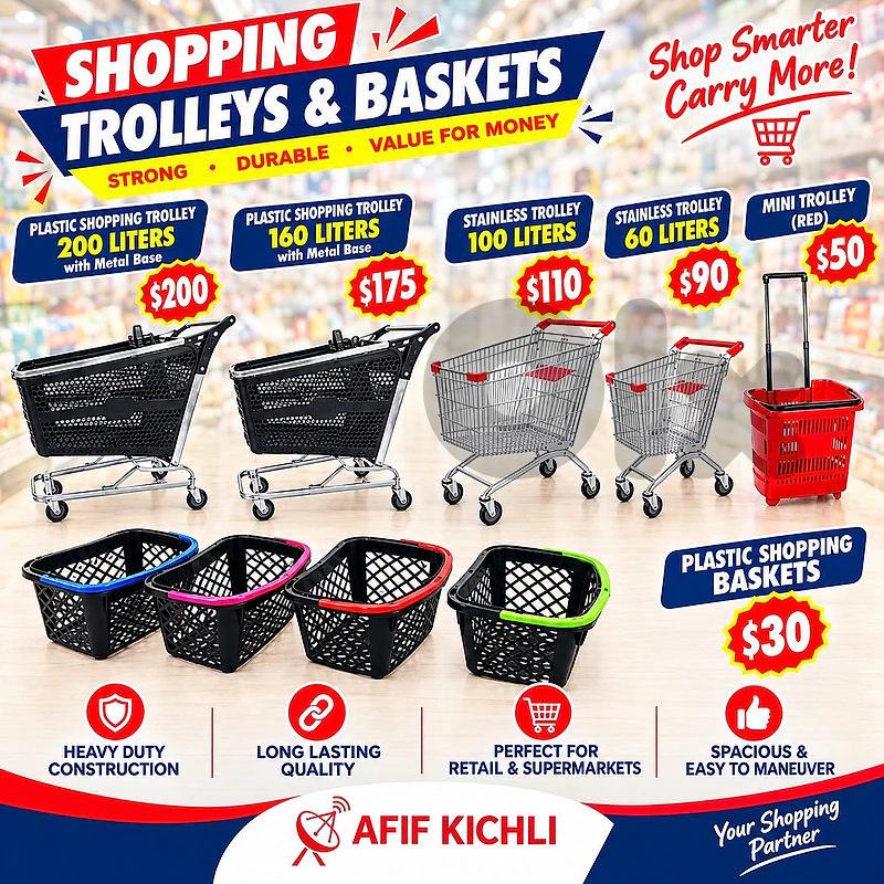 Trolleys & Baskets for Supermarket & Stores Trolleys & Baskets for Supermarket & Stores