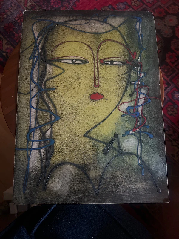 رسمة على كرتون