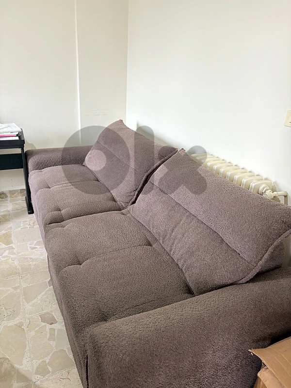 Modern Bouclé Sofa – 2-Piece Modular Design