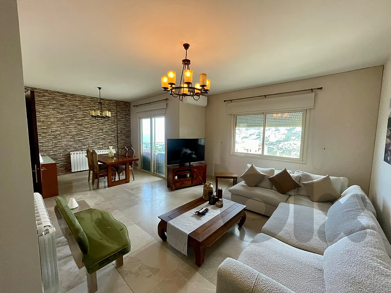 165 SQM Decorated Apartment in Ghazir with Sea and Mountain View