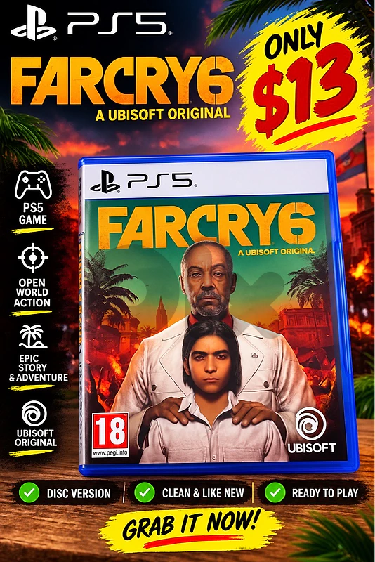far cry 6 new never used for only 13$