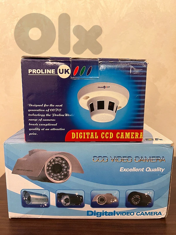 2x CCTV Cameras (Hidden Smoke Detector + IR Night Vision)