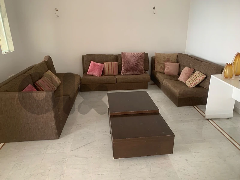 3-Piece Living Room Sofa Set with Matching Coffee Table