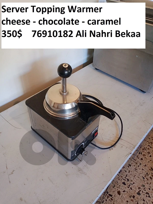 server topping warmer - cheese pump