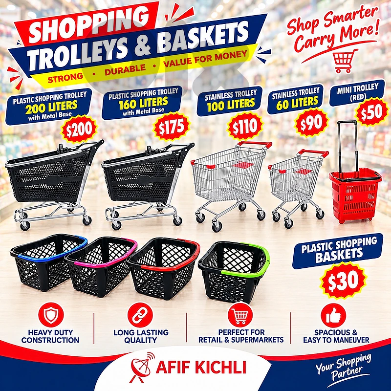 Trolleys-Basket for Supermarket-Building