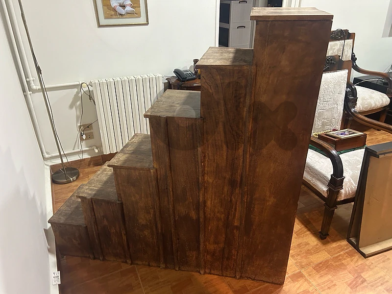 vintage bookshelf