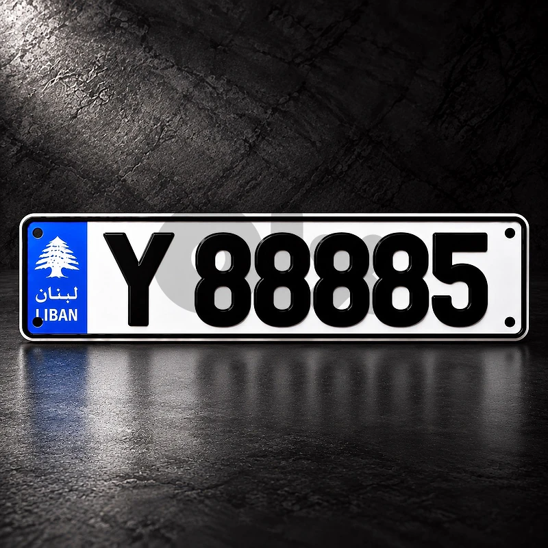 5 digits car plate number