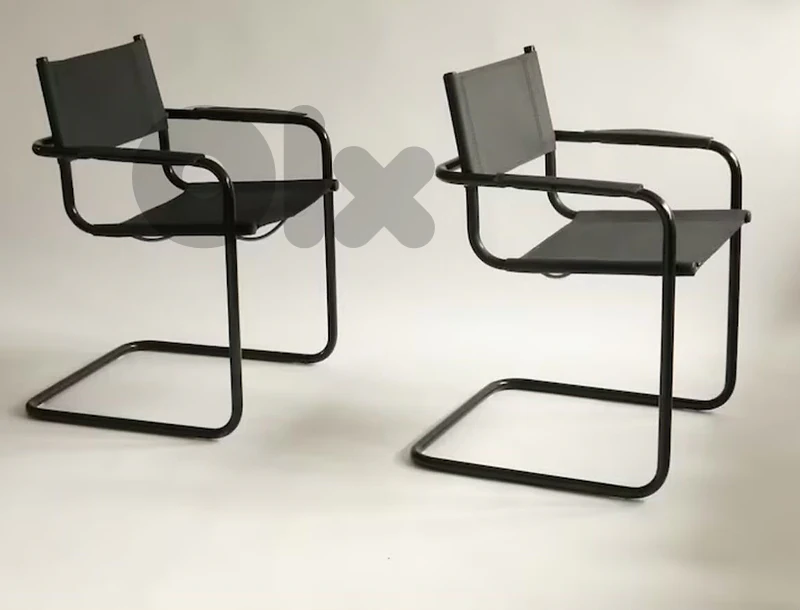 Mid-century 6 dining chairs Marcel Breuer leather original