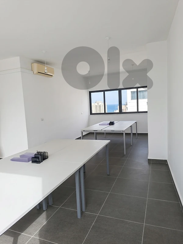 Bright 10th-Floor Hamra Office with Sea Glimpse, Steps from AUBMC