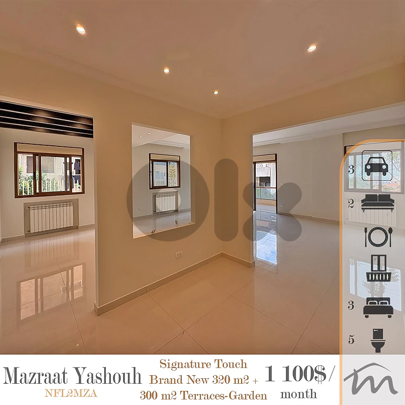 Mazraat Yashouh | Signature 320m² + 300m² Terraces | 1 Apart Per Floor