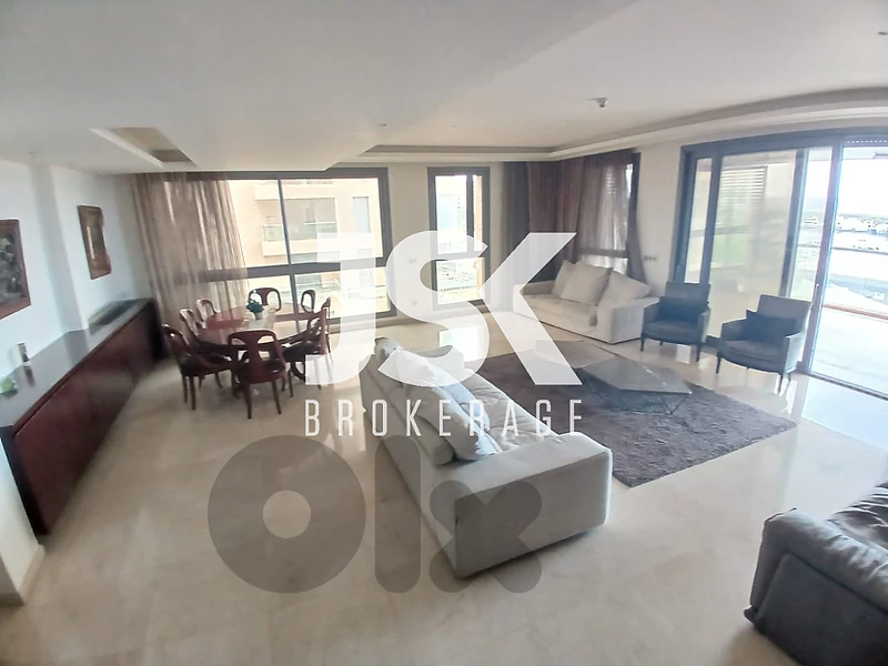 L22824 Furnished Apartment For Rent with Sea View in Dbayeh