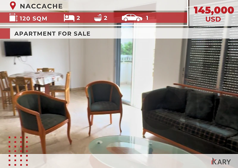 Furnished Apartment for Sale in Naccache للبيع في النقاش