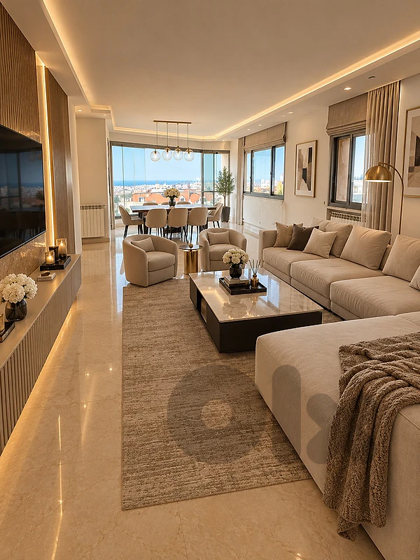 3 BEDS | MANSOURIEH PRIME | SEA VIEW | MODERN, (MA-482) A.G