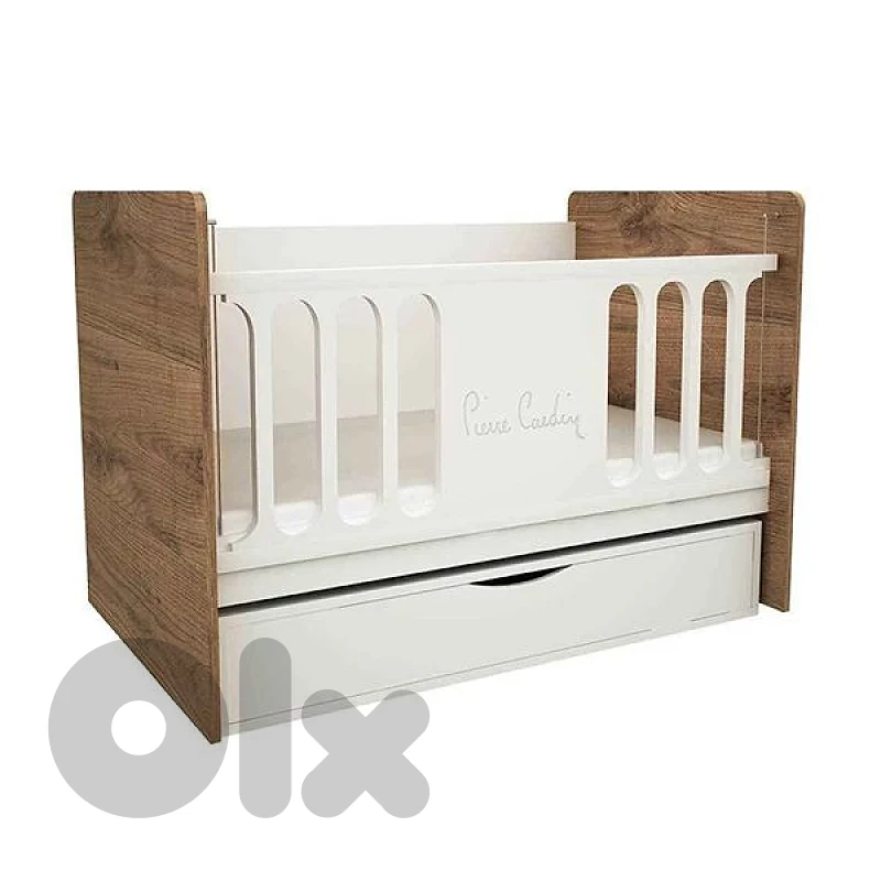 wooden baby bed