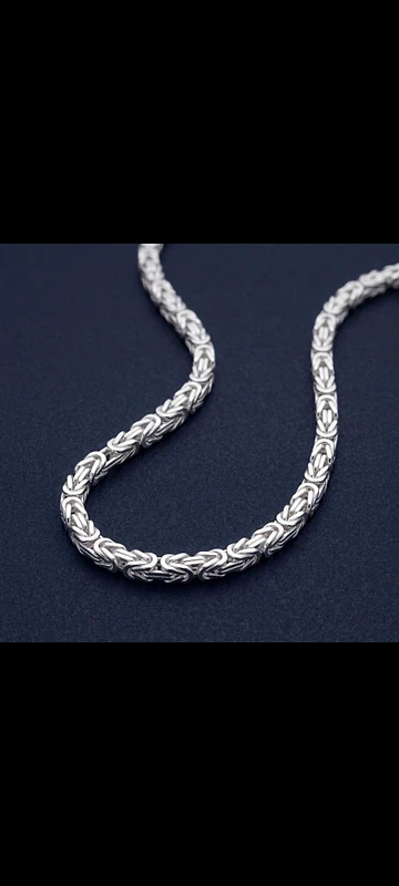 Silver Bezantyne Necklace 64 Grams | سلسال فضة