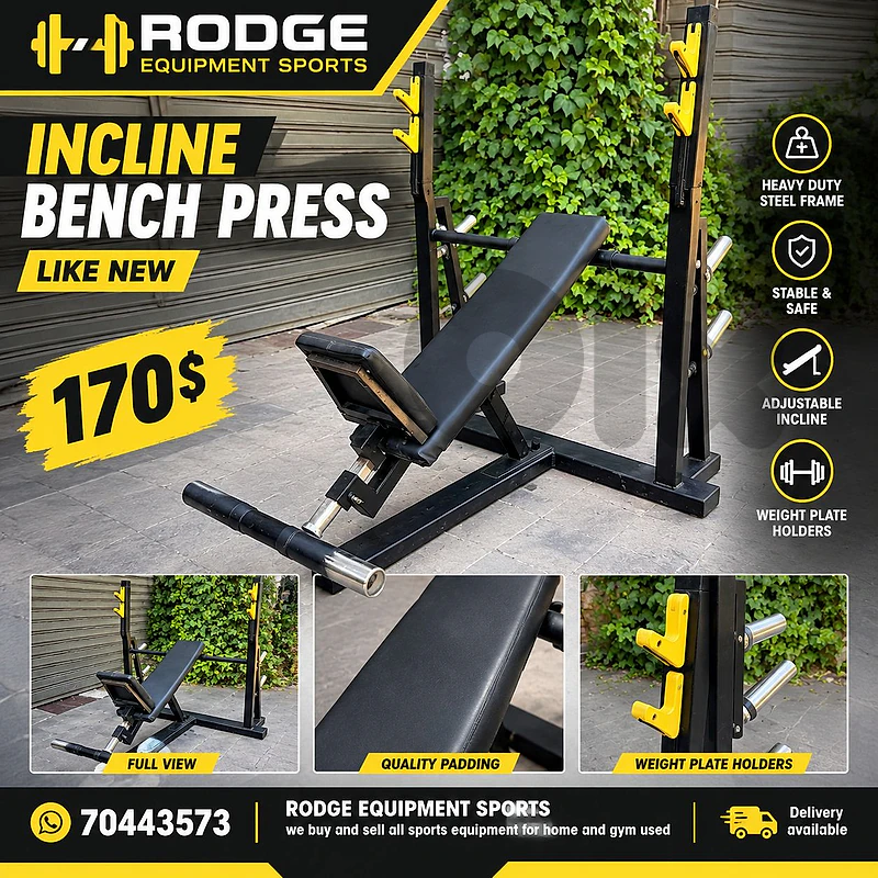 Incline bench press like new
