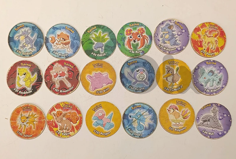 Pokemon Fantasia Pogs