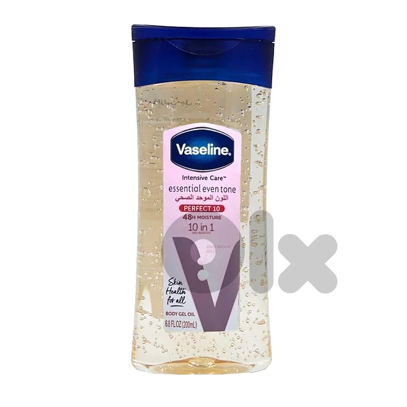 Vaseline Intensive Care Essential Even Tone Perfect 10 Body Gel Oil 200 mL