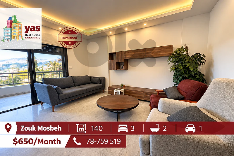 Zouk Mosbeh 140m2 | Mint Condition | Rent | Catch | EH |