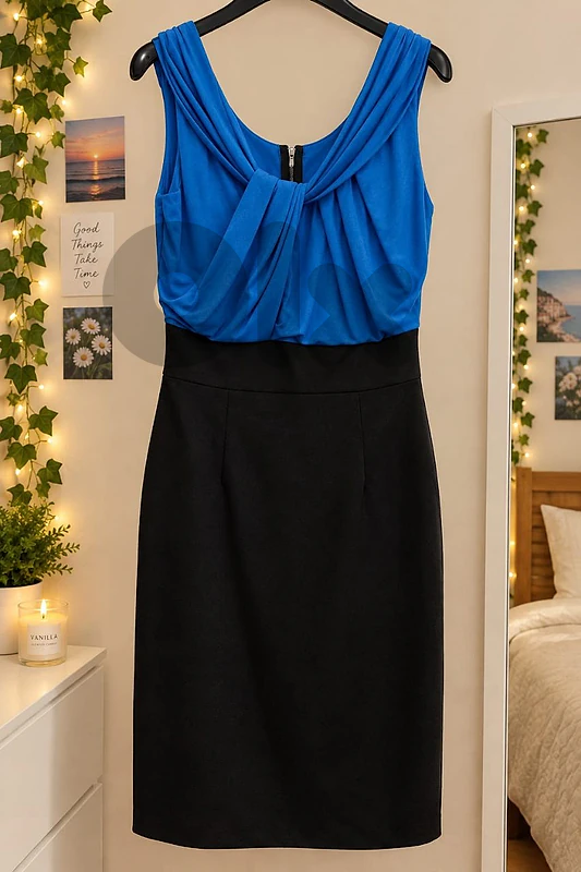 Dress blue and black size small new with tag