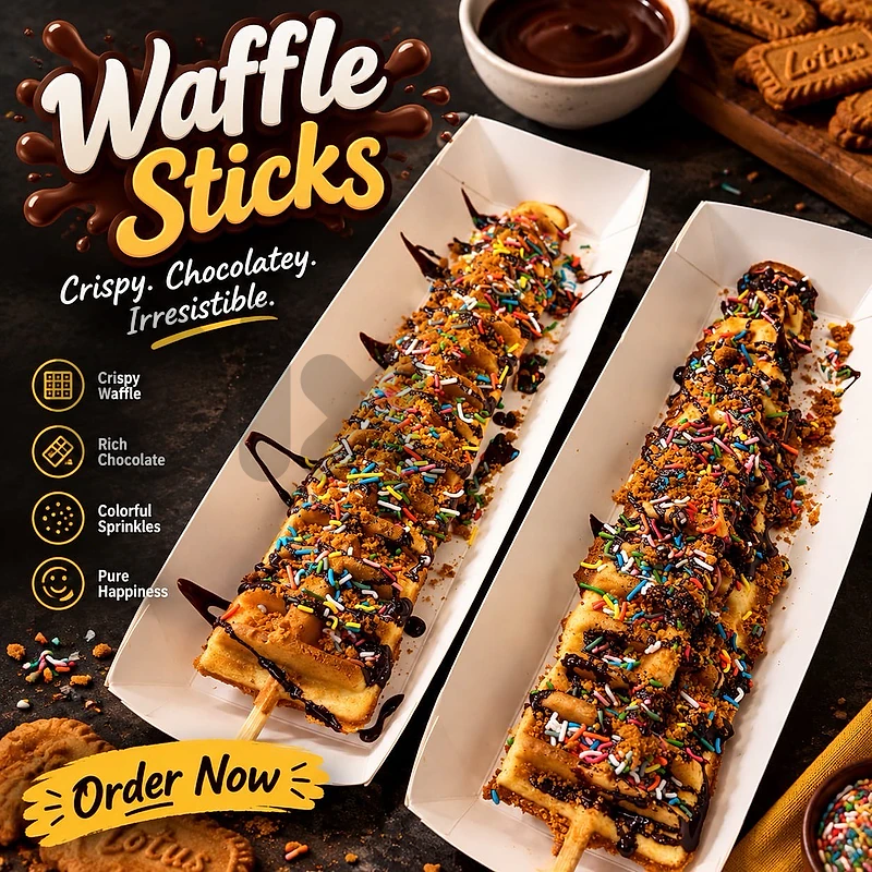 WAFFLE STICKS FOR EVENTS LIVE STATION