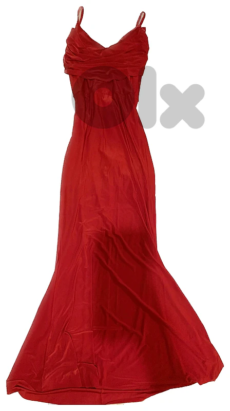 Red Long Evening Dress - Elegant