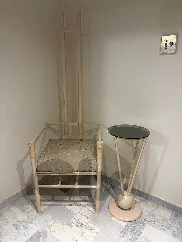 Decorative chair and side table
