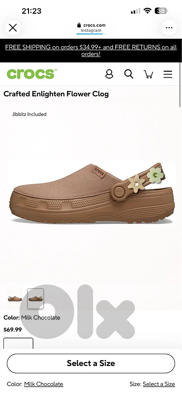 crocs milk chocolate