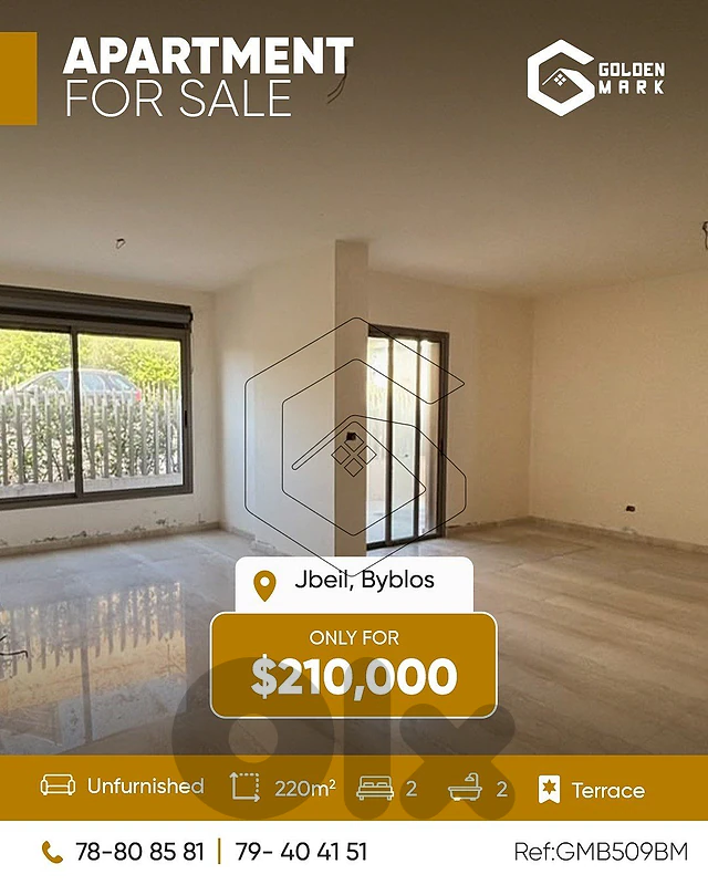 GMB509BM - Apartment for Sale In Byblos - شقة للبيع في جبيل