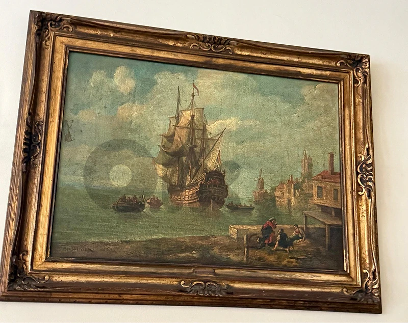 Framed Maritime Scene