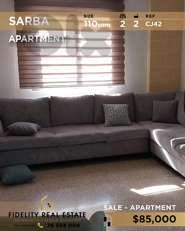 Apartment for sale in Sarba CJ42 شقة للبيع في صربا