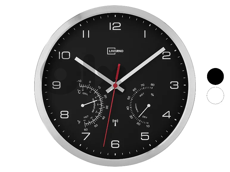livarno radio controlled wall clock