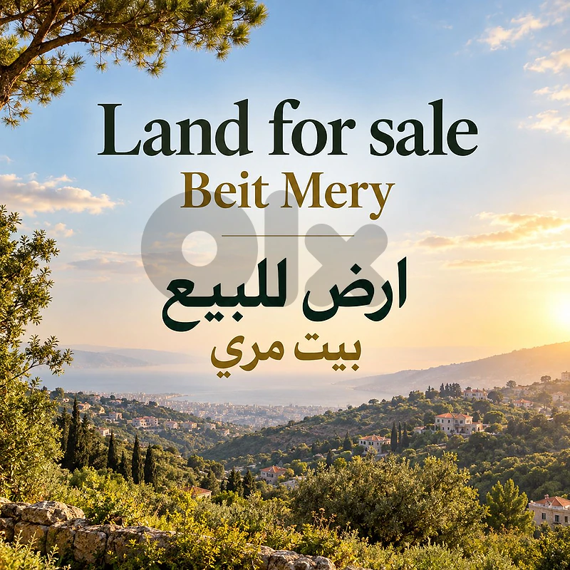 Land for sale Beit Mery أرض للبيع بيت مري