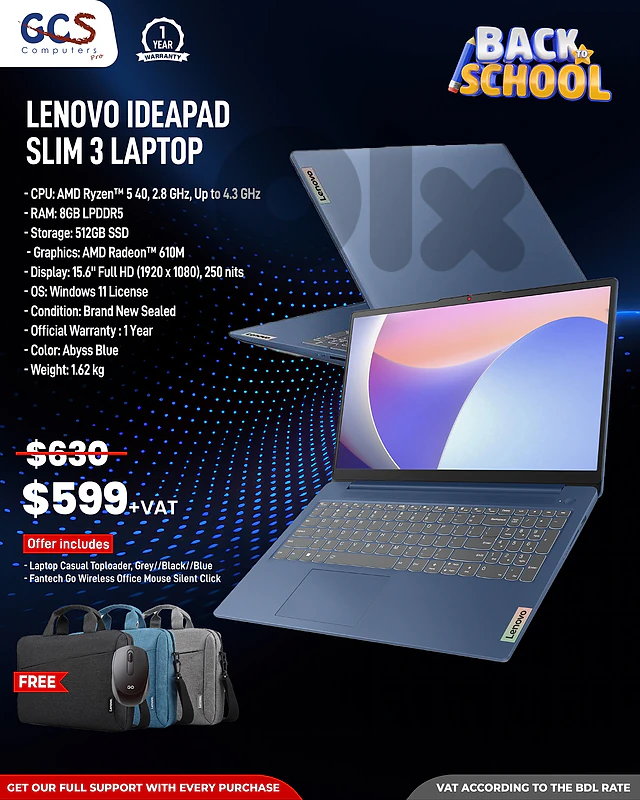 Lenovo IdeaPad Slim 3 Laptop