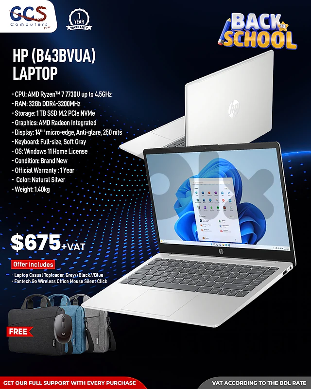 HP (B43BVUA) Laptop