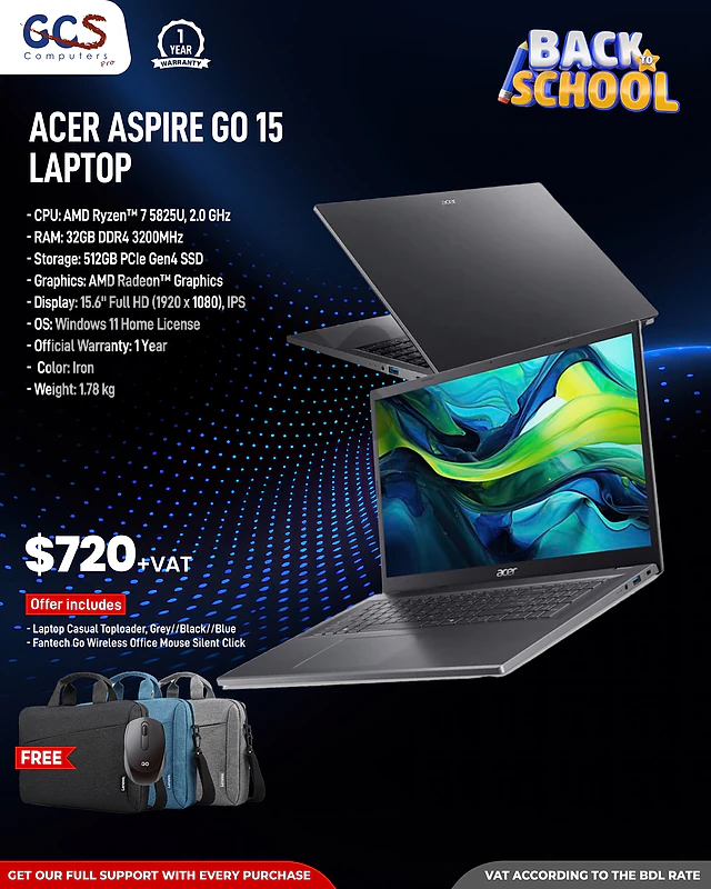 Acer Aspire Go 15 Laptop