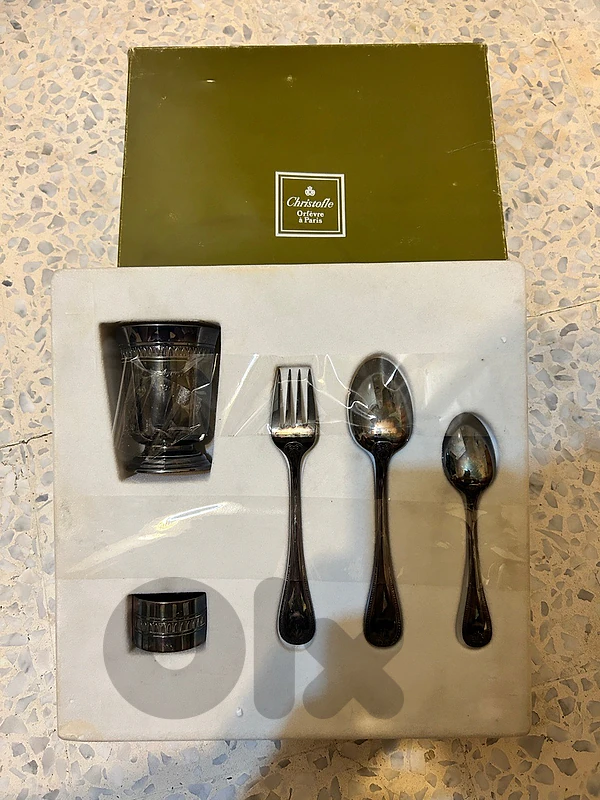 Vintage Christole Malmaison Baby Set - Rare - Boxed - Original Antique