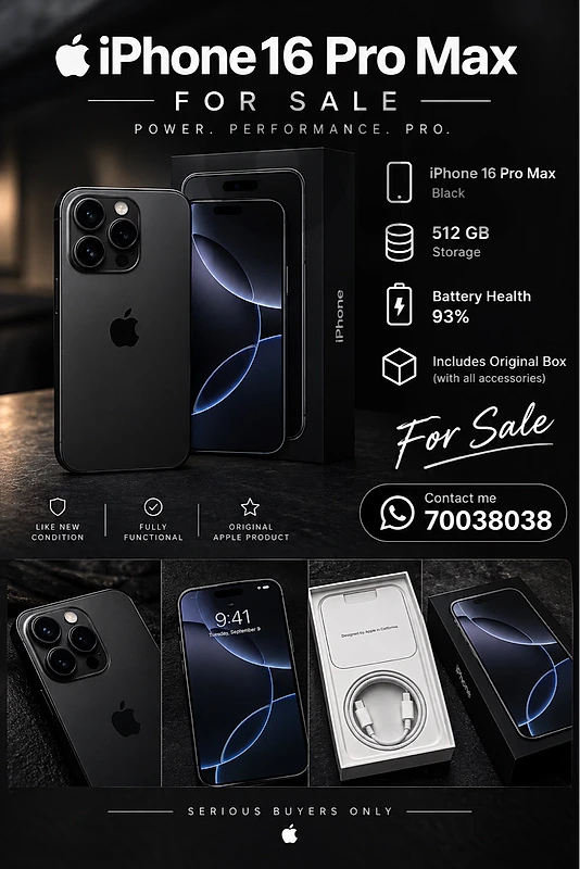 Iphone 16 pro max 512
