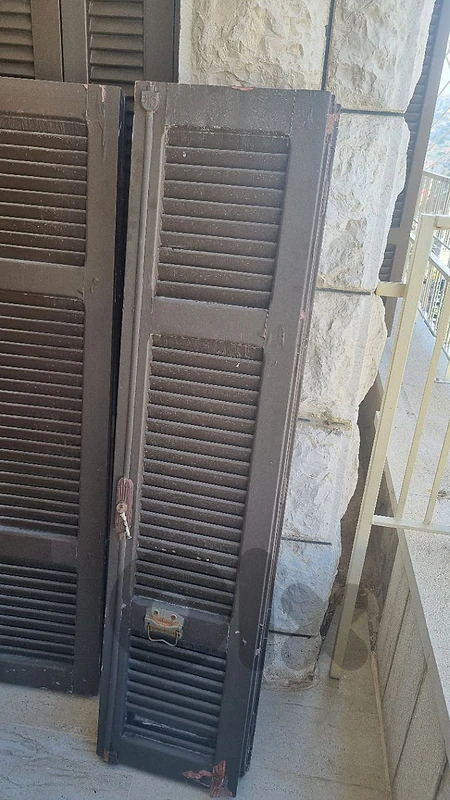 wooden window shutter