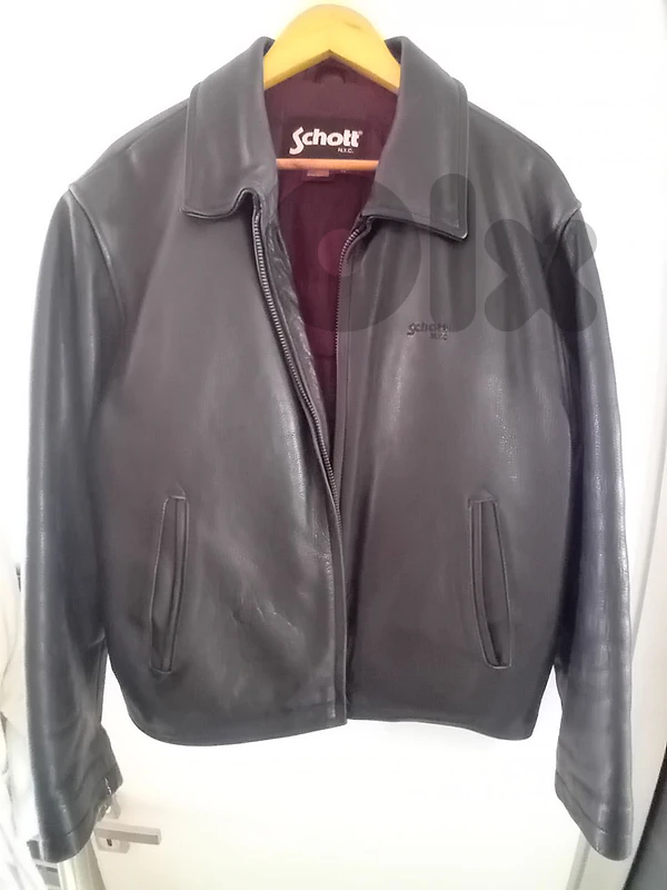 Genuine cow leather jacket